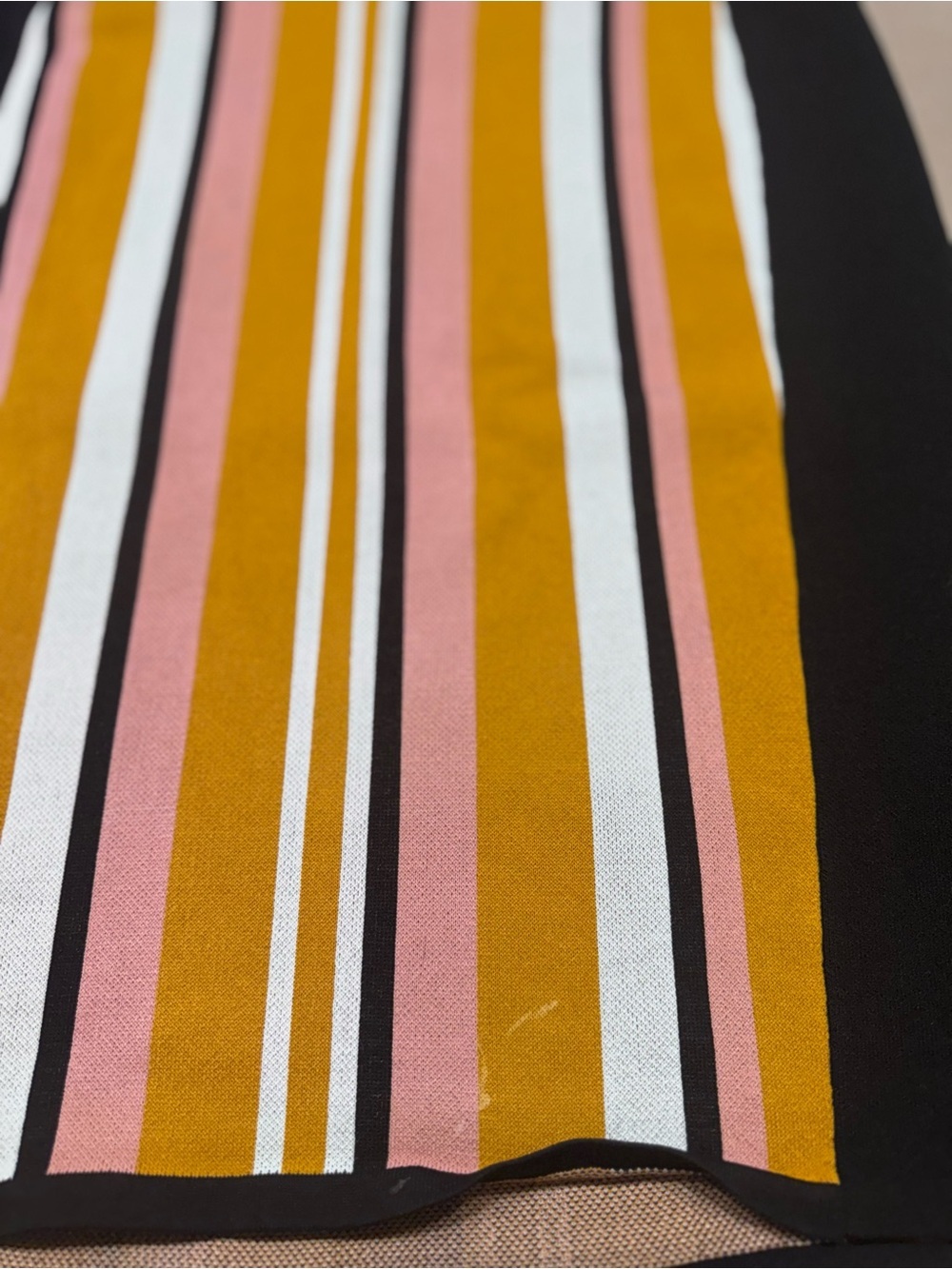 New York and Company Striped Multicolor Sleeveless Bodycon Midi Dress - Picture 7 of 8